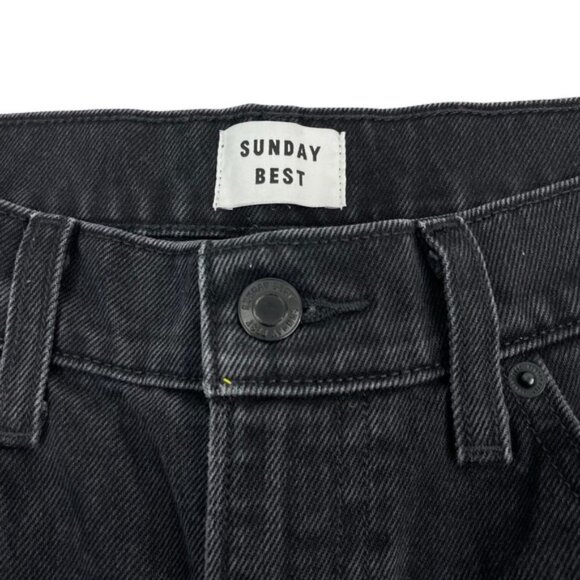 SUNDAY BEST Aritzia High Rise Tapered Leg Jean Sz 2 - Picture 5 of 9